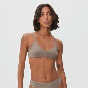 Everlane Cotton Bralettes (2) - Nude XL